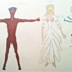 'El Publico' costume sketches 1991