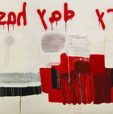 'Every Day has it's Price', acrylic on paper 37X101" / 95X255 cm, 2006